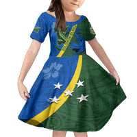Solomon Island Crocodile and Shark Family Matching Off The Shoulder Long Sleeve Dress and Hawaiian Shirt Polynesian Pattern