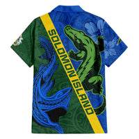 Solomon Island Crocodile and Shark Hawaiian Shirt Polynesian Pattern LT03 - Polynesian Pride