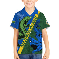 Solomon Island Crocodile and Shark Hawaiian Shirt Polynesian Pattern LT03 - Polynesian Pride