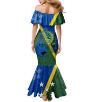 Solomon Island Crocodile and Shark Mermaid Dress Polynesian Pattern LT03 - Polynesian Pride