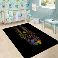 Philippines Kadayawan Festival Area Rug Polynesian Tribal Art Barong Style
