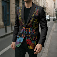 Philippines Kadayawan Festival Blazer Polynesian Tribal Art Barong Style