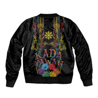 Philippines Kadayawan Festival Bomber Jacket Polynesian Tribal Art Barong Style