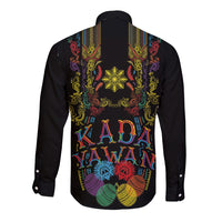 Philippines Kadayawan Festival Long Sleeve Button Shirt Polynesian Tribal Art Barong Style LT03 - Polynesian Pride