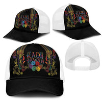Philippines Kadayawan Festival Mesh Trucker Cap Polynesian Tribal Art Barong Style