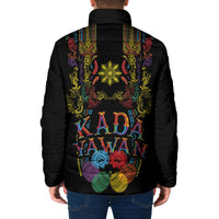 Philippines Kadayawan Festival Padded Jacket Polynesian Tribal Art Barong Style