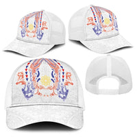 Philippines Barong Style Baseball Net Cap Polynesian Kakau Art Tattoos with Tribal Filipino Sun