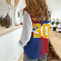 Philippines Basketball Custom Women Casual Shirt Pilipinas Tribal Pattern