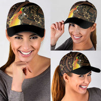 Papua New Guinea and Indonesia Batik Classic Cap Bird of Paradise with Tribal Batik Patterns