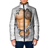 Samoan Tatau Padded Jacket Tattoo Reveal Effect