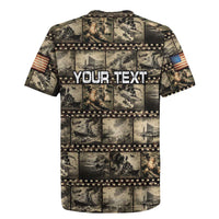 Pearl Harbor Remembrance Day Personalized Rugby Jersey Memories of December 7 with Red Poppy Lei - Polynesian Pride