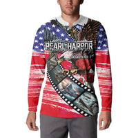 Pearl Harbor Remembrance Day Personalized Button Sweatshirt Lest We Forget - The Bald Eagle Remembers - Polynesian Pride