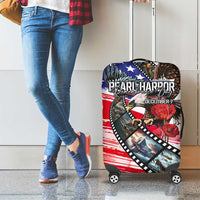 Pearl Harbor Remembrance Day Luggage Cover Lest We Forget - The Bald Eagle Remembers - Polynesian Pride