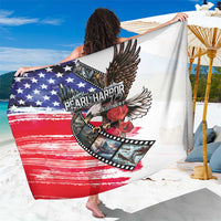 Pearl Harbor Remembrance Day Sarong Lest We Forget - The Bald Eagle Remembers - Polynesian Pride