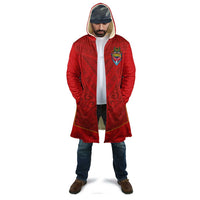 Custom Mate Ma'a Tonga Rugby Cloak Ngatu Tribal Motifs Sporty Style - Polynesian Pride