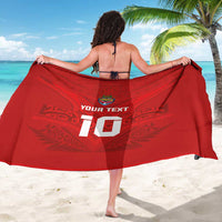 Custom Mate Ma'a Tonga Rugby Sarong Ngatu Tribal Motifs Sporty Style - Polynesian Pride