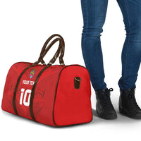 Custom Mate Ma'a Tonga Rugby Travel Bag Ngatu Tribal Motifs Sporty Style - Polynesian Pride