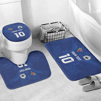 Custom Samoa Rugby Bathroom Set Tatau Tribal Motifs Sporty Style - Polynesian Pride