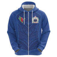 Custom Samoa Rugby Hoodie Tatau Tribal Motifs Sporty Style - Polynesian Pride