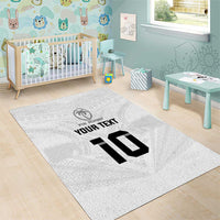 Custom Fiji Rugby Area Rug Tapa Tribal Motifs Sporty Style - Polynesian Pride