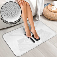 Custom Fiji Rugby Bathroom Set Tapa Tribal Motifs Sporty Style - Polynesian Pride