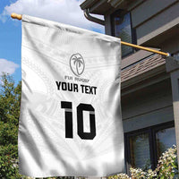 Custom Fiji Rugby Garden Flag Tapa Tribal Motifs Sporty Style - Polynesian Pride
