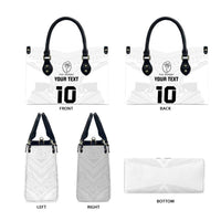 Custom Fiji Rugby Leather Bag Tapa Tribal Motifs Sporty Style - Polynesian Pride
