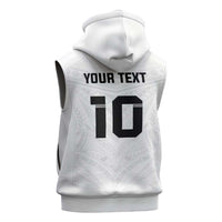 Custom Fiji Rugby Sleeveless Zip Hoodie Tapa Tribal Motifs Sporty Style LT03 - Polynesian Pride