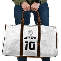 Custom Fiji Rugby Travel Bag Tapa Tribal Motifs Sporty Style - Polynesian Pride