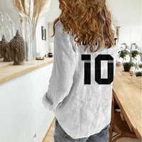 Custom Fiji Rugby Women Casual Shirt Tapa Tribal Motifs Sporty Style - Polynesian Pride