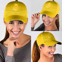 Niue Rugby Classic Cap Hiapo Tribal Motifs Sporty Style - Polynesian Pride