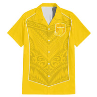 Custom Niue Rugby Family Matching Mermaid Dress and Hawaiian Shirt Hiapo Tribal Motifs Sporty Style - Polynesian Pride