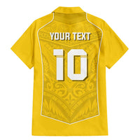 Custom Niue Rugby Family Matching Mermaid Dress and Hawaiian Shirt Hiapo Tribal Motifs Sporty Style - Polynesian Pride