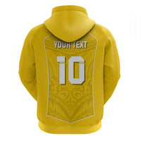 Custom Niue Rugby Hoodie Hiapo Tribal Motifs Sporty Style - Polynesian Pride