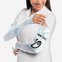 Custom New Zealand Football Arm Sleeves The Whites-Aotearoa Inspired - Polynesian Pride