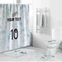 Custom New Zealand Football Bathroom Set The Whites-Aotearoa Inspired - Polynesian Pride