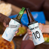 Custom New Zealand Football 4 in 1 Can Cooler Tumbler The Whites-Aotearoa Inspired - Polynesian Pride