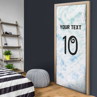 Custom New Zealand Football Door Cover The Whites-Aotearoa Inspired - Polynesian Pride