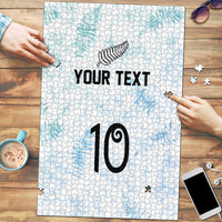 Custom New Zealand Football Puzzle The Whites-Aotearoa Inspired - Polynesian Pride