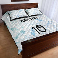 Custom New Zealand Football Quilt Bed Set The Whites-Aotearoa Inspired - Polynesian Pride