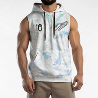 Custom New Zealand Football Sleeveless Hoodie The Whites-Aotearoa Inspired - Polynesian Pride