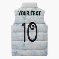 Custom New Zealand Football Sleeveless Puffer Jacket The Whites-Aotearoa Inspired - Polynesian Pride
