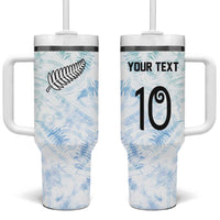 Custom New Zealand Football Tumbler With Handle The Whites-Aotearoa Inspired - Polynesian Pride