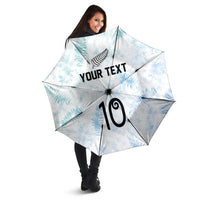 Custom New Zealand Football Umbrella The Whites-Aotearoa Inspired - Polynesian Pride