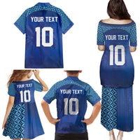 Custom Fiji Football-Towards World Cup 2026 Family Matching Puletasi and Hawaiian Shirt LT03 - Polynesian Pride