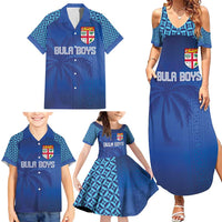 Custom Fiji Football-Towards World Cup 2026 Family Matching Summer Maxi Dress and Hawaiian Shirt LT03 - Polynesian Pride