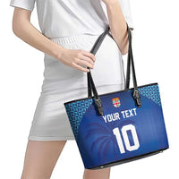 Custom Fiji Football-Towards World Cup 2026 Leather Tote Bag LT03 - Polynesian Pride