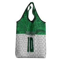 Custom Hawaii Volleyball-Kakau Motif Green Color Grocery Bag LT03 - Polynesian Pride