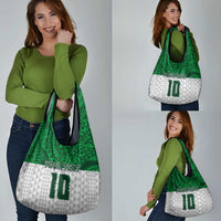 Custom Hawaii Volleyball-Kakau Motif Green Color Grocery Bag LT03 - Polynesian Pride