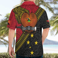 Papua New Guinea Goroka Show Hawaiian Shirt Bird-of-paradise and Melanesian Tattoo Pattern LT03 - Polynesian Pride